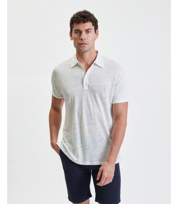 Basic inen polo shirt