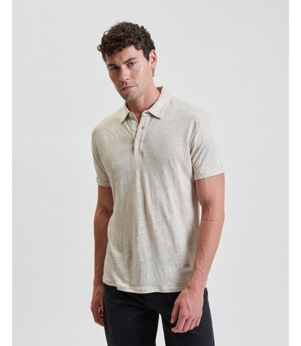 Basic inen polo shirt