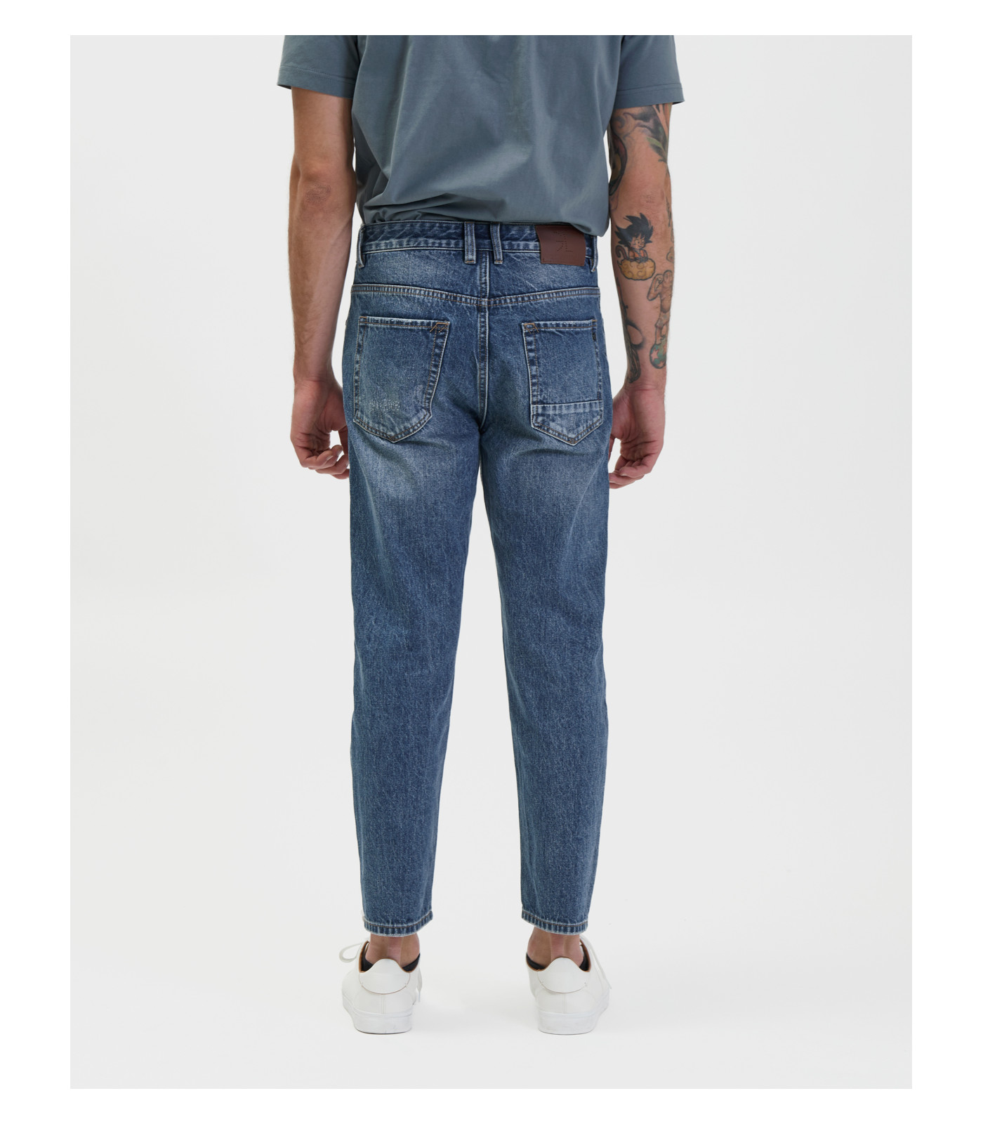 Carrot cropped fashion jeans