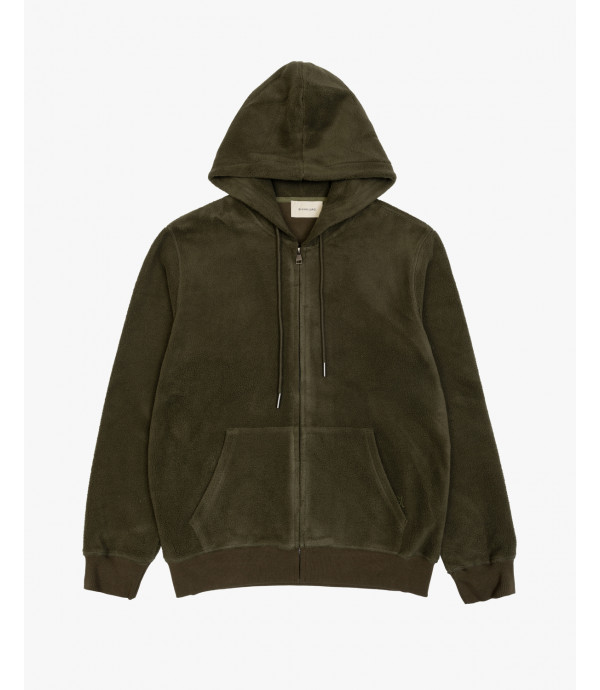 Zipped teddy hoodie