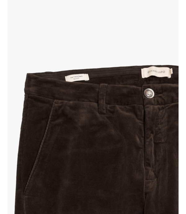 Cord slim fit trousers