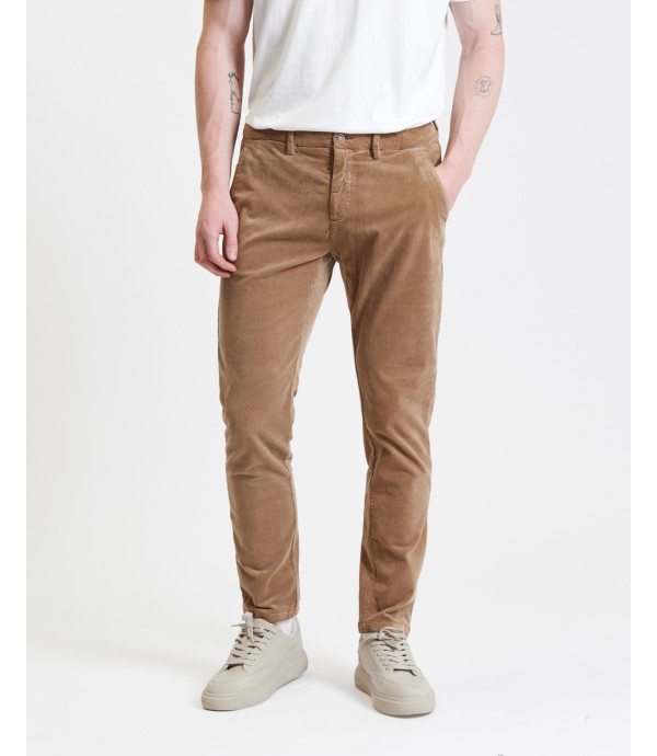 Cord slim fit trousers