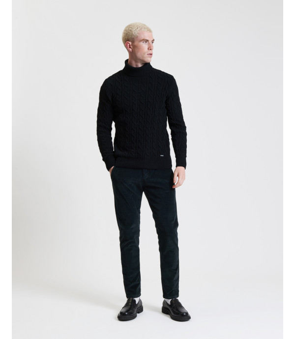 Chenille turtleneck sweater