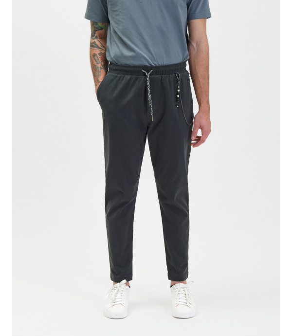 Drawstring trousers low crotch