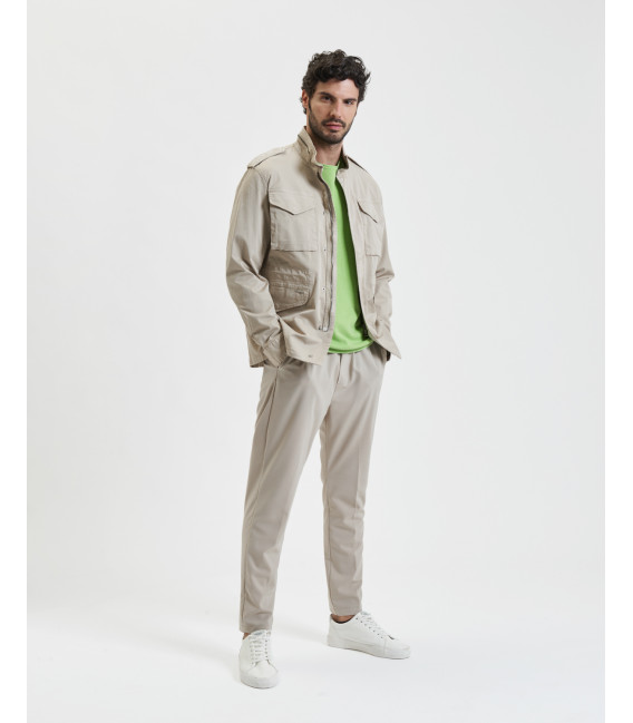 Comfort fit drawstring trousers