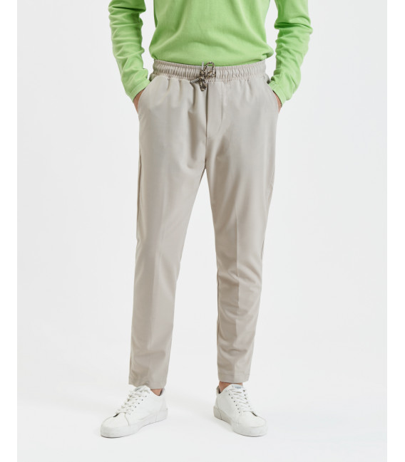 Comfort fit drawstring trousers