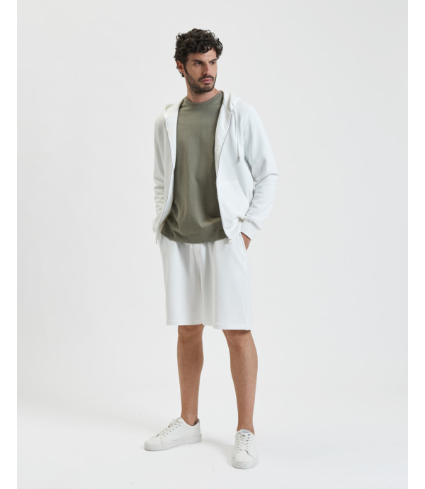 Embroidered logo jogger shorts