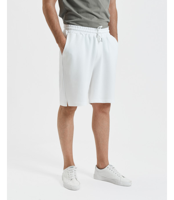 Embroidered logo jogger shorts