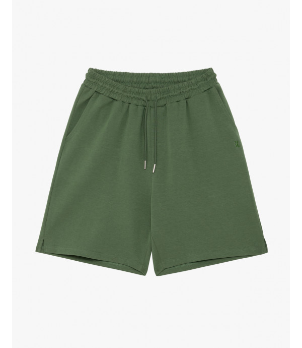 Embroidered logo jogger shorts