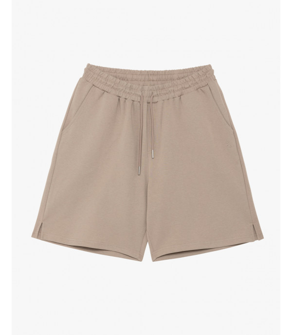 Embroidered logo jogger shorts