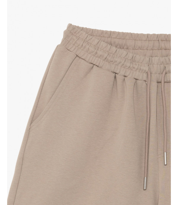 Embroidered logo jogger shorts