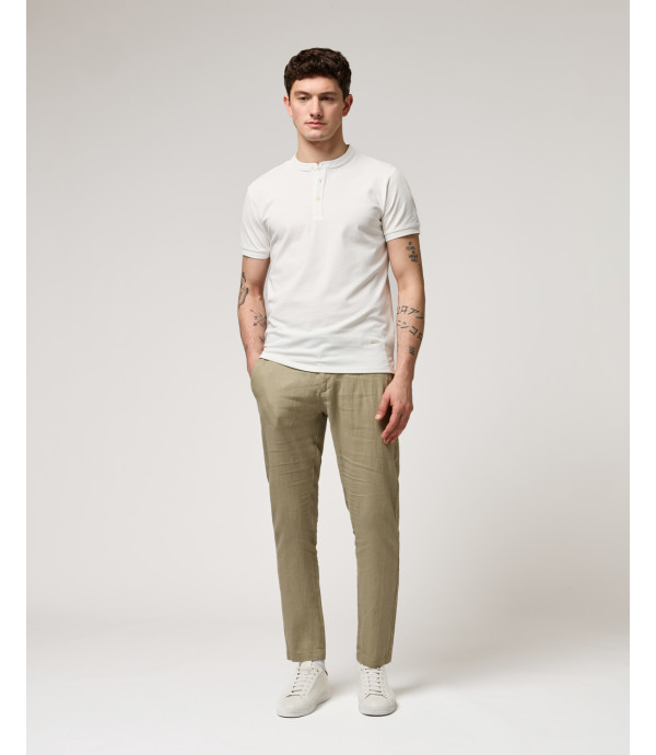 Pantalone in lino con laccio