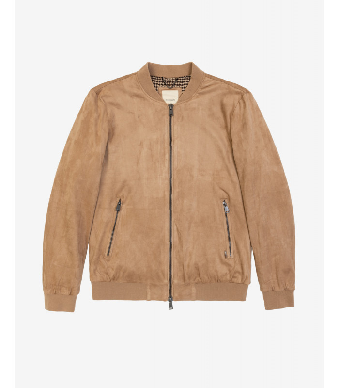 Faux suede leather jacket hotsell