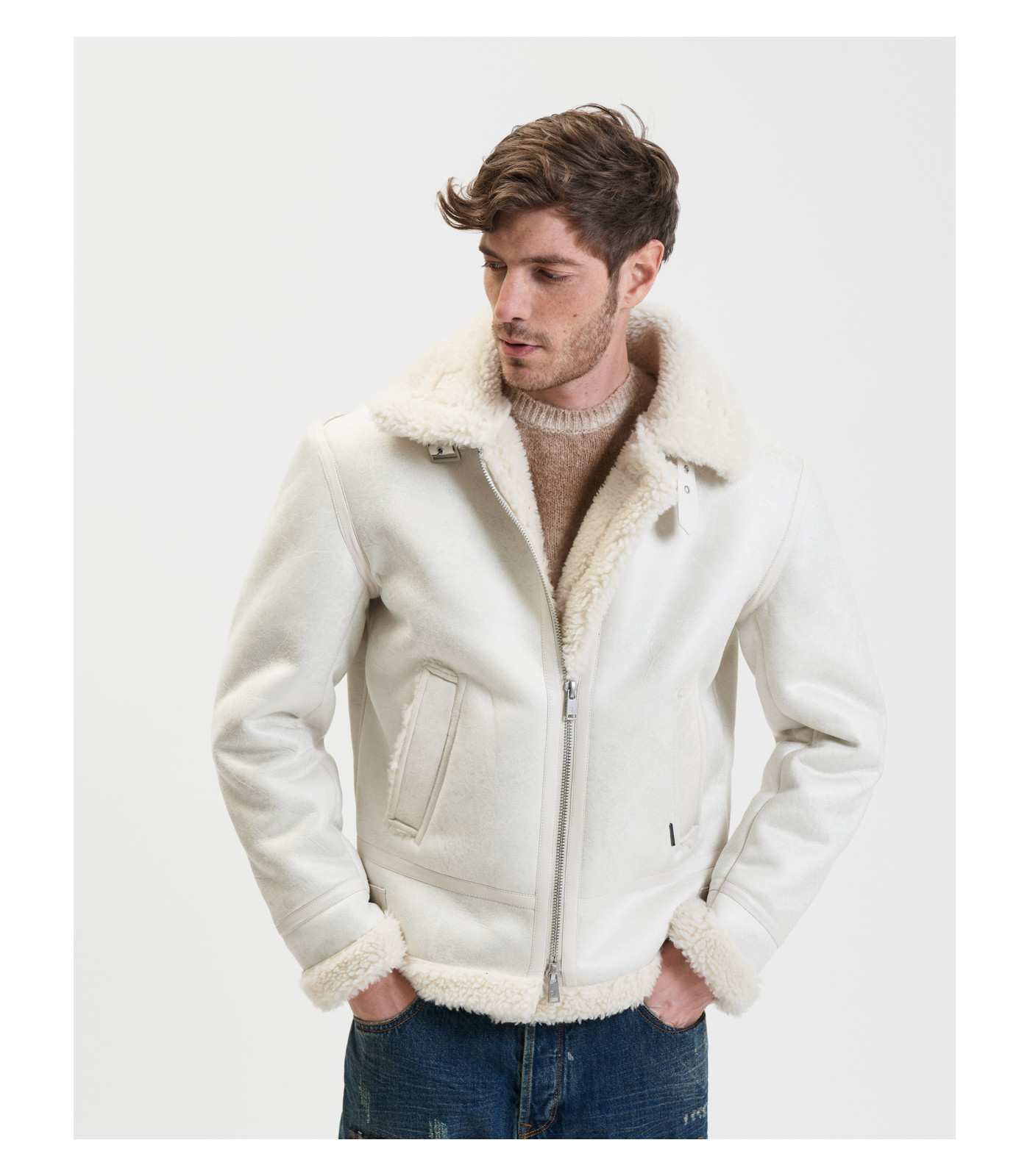 Faux shearling jacket Gianni Lupo