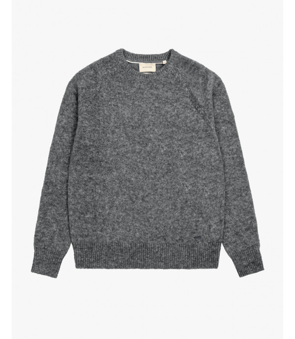 Boucle effect raglan sweater