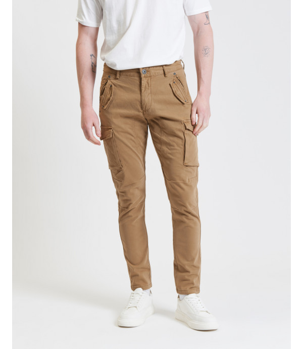 Slim fit cargo trousers