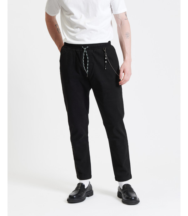 Drawstring trousers low crotch