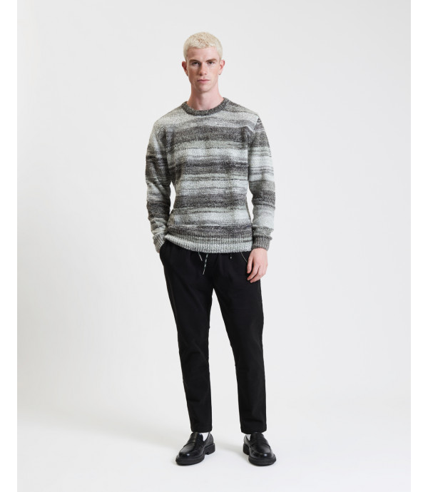 Boucle effect raglan sweater